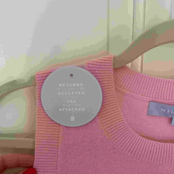 Hill House Audrey Sweater Shell | Pink Merino Wool - Picture 3 of 4